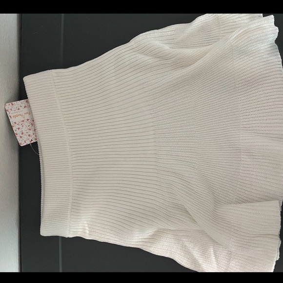 FREE PEOPLE white knit skirt - Picture 8 of 10
